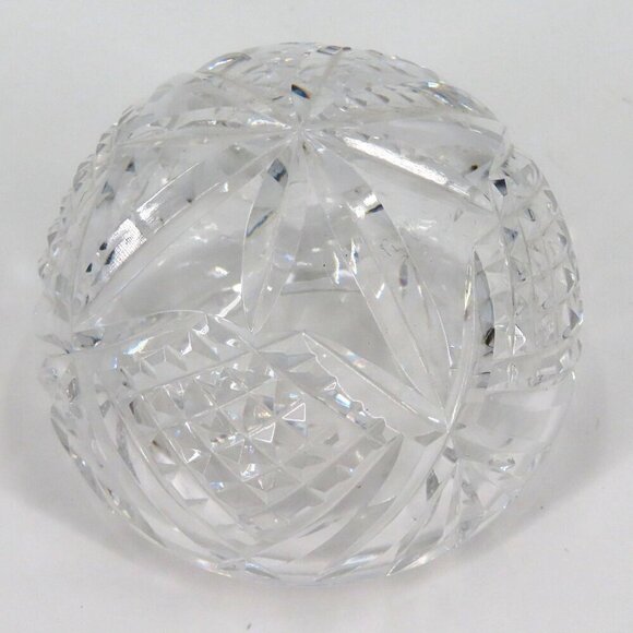 Waterford Crystal Glass Ireland Diamond Cut Paperweight Executive Office Desk - Picture 8 of 13